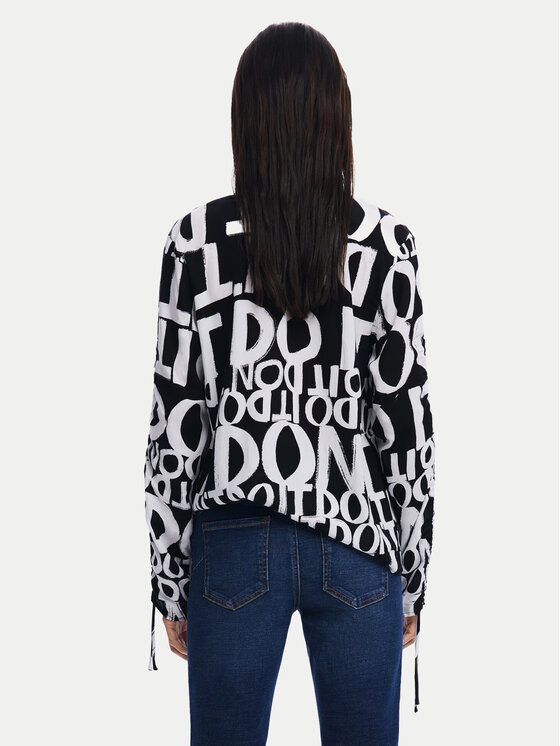 Desigual Desigual Bluză 25SWBW04 Negru Regular Fit
