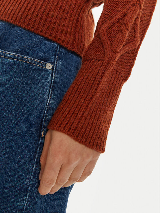 Wrangler Wrangler Pulover 112356473 Rjava Regular Fit