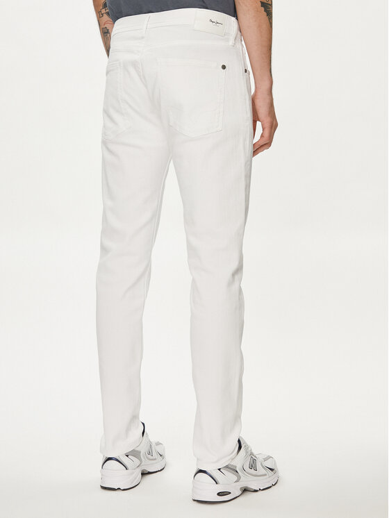 Pepe Jeans Pepe Jeans Blugi PM207390 Alb Tapered Fit
