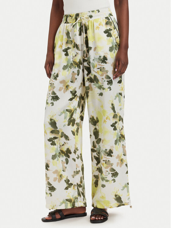 Liu Jo Sport Pantaloni din material TA6257 T358A Crem Regular Fit
