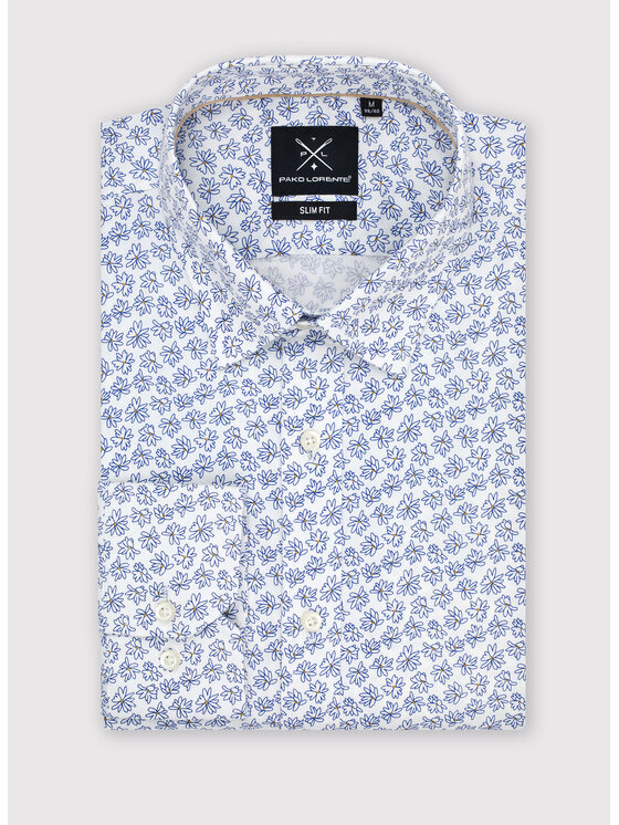 Pako Lorente Pako Lorente Koszula P22WF-1X-049 Biały Slim Fit