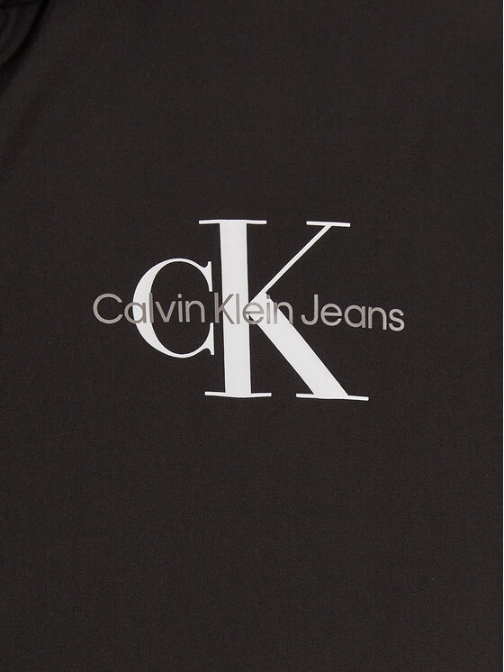 Calvin Klein Jeans Calvin Klein Jeans Μπουφάν μεταβατικό Monologo Essential IB0IB02091 Μαύρο Regular Fit