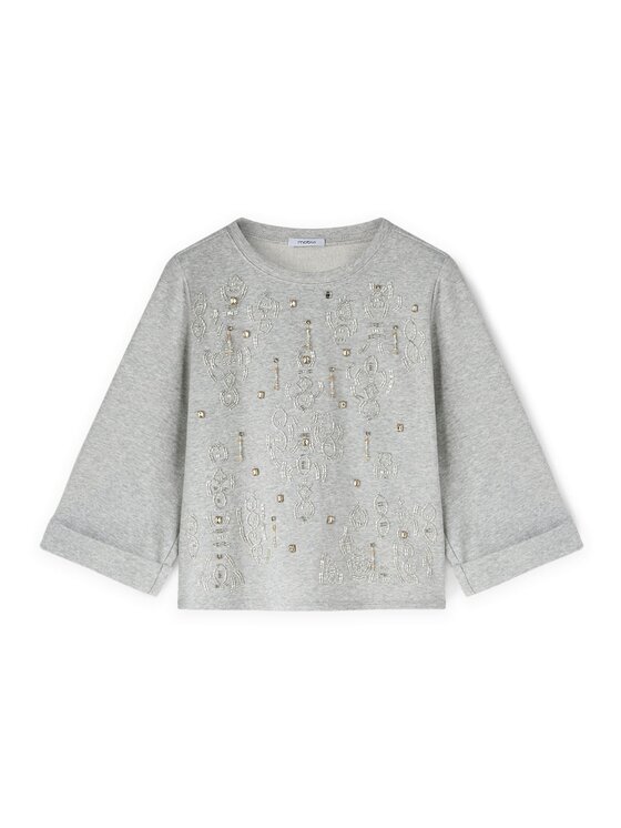 Motivi Motivi T-shirt G014W103481N013 Grigio Regular Fit