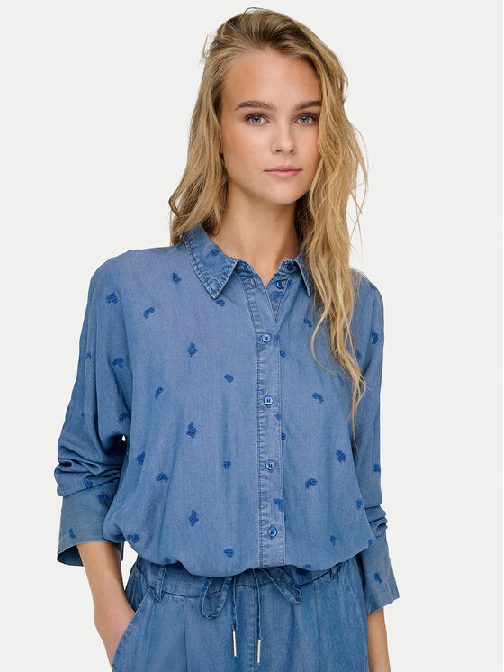 ONLY ONLY Košulja New Grace 15337926 Plava Loose Fit
