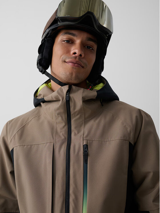4F 4F Kurtka snowboardowa FOB Brązowy jasny Regular Fit
