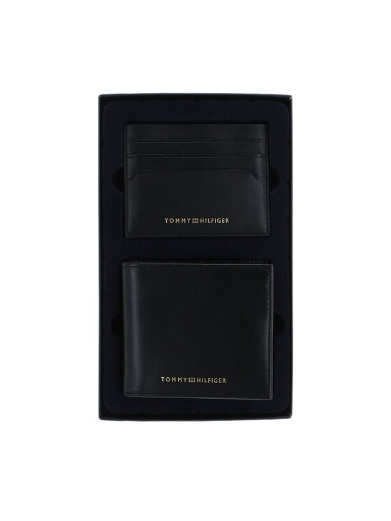 Tommy Hilfiger Tommy Hilfiger Portfel ZESTAW UPOMINKOWY PORTFEL I ETUI Czarny