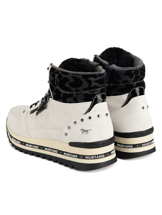 Mustang Mustang Botine 1364-503 Alb
