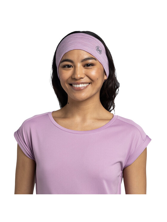 Buff Buff Fascia per capelli Buff Merino Lightweight Headband Rosa
