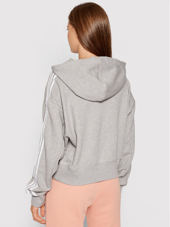 Felpa adicolor Classics Crop H34615 Grigio Relaxed...
