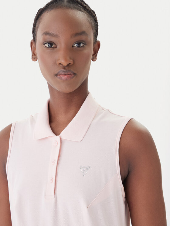 Guess Guess Kleid für den Alltag V6GK09 K3152 Rosa Regular Fit