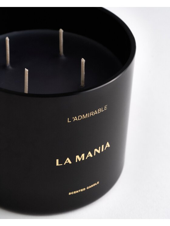 La Mania La Mania Świeca L'admirable Noir Czarny