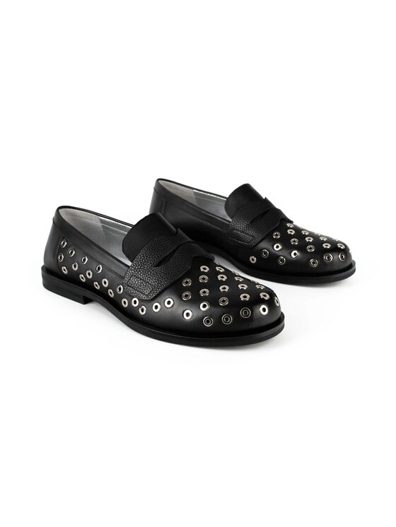 L37 L37 Mokasyny METALLIC MUSE 40 Czarny