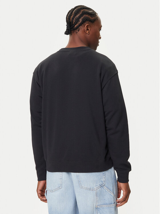 New Balance New Balance Суитшърт Small Logo MT41507 Черен Relaxed Fit