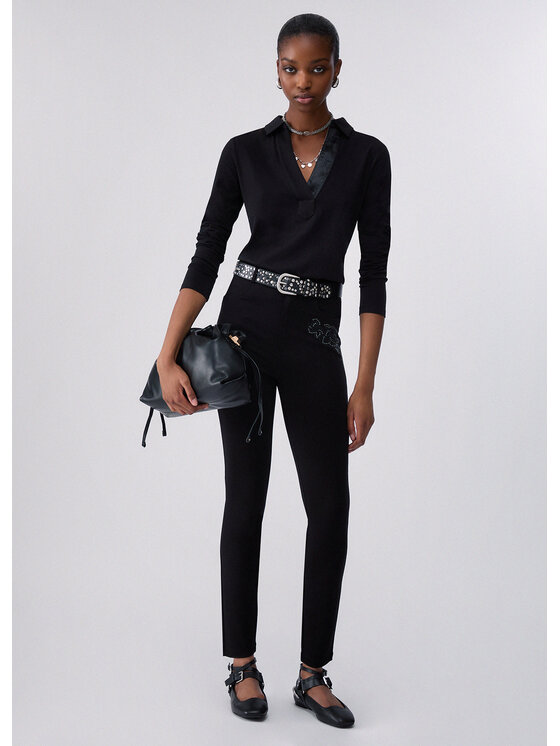 Liu Jo Liu Jo Pantaloni di tessuto TF6023JS182L9334 Nero Regular Fit