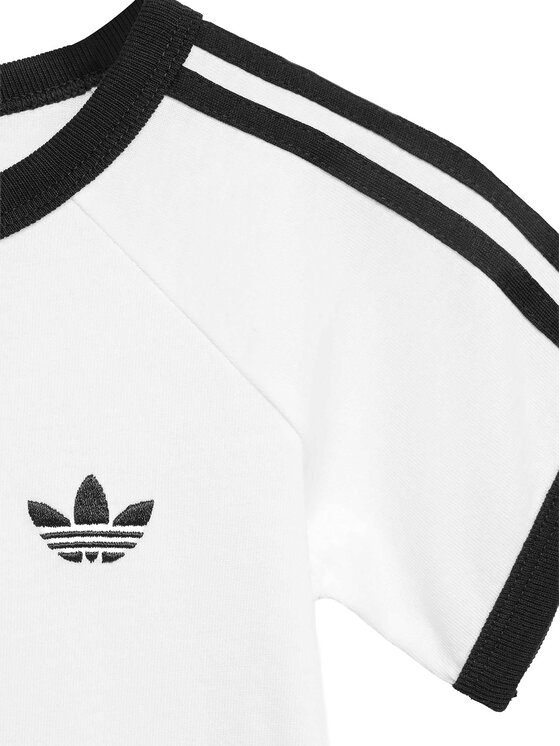 adidas adidas T-Shirt 3-Stripe KR3715 Biały Regular Fit