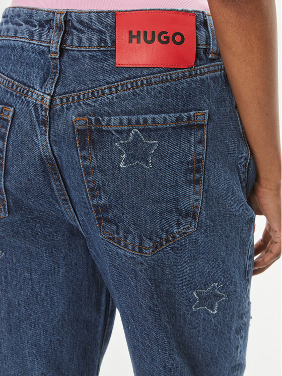 HUGO Hugo Jeansy Gilissi 50513738 Modrá Relaxed Fit