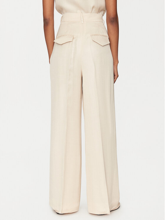 Marella Marella Palazzo hlače Pianosa 2515131041 Bež Wide Leg