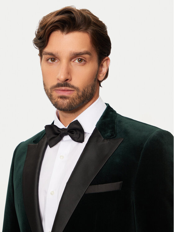 HUGO Hugo Giacca da abito Henry244E1X 50524909 Verde Slim Fit