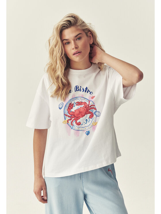 TATUUM TATUUM Tričko PLAYA Biela Classic Fit