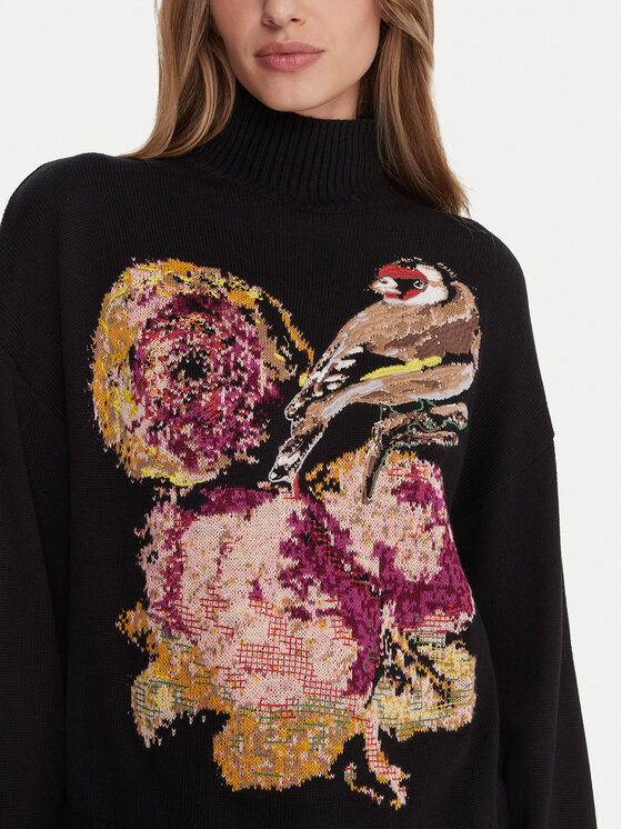 Desigual Desigual Rolák Bird Laroix 25WWJF04 Čierna Regular Fit
