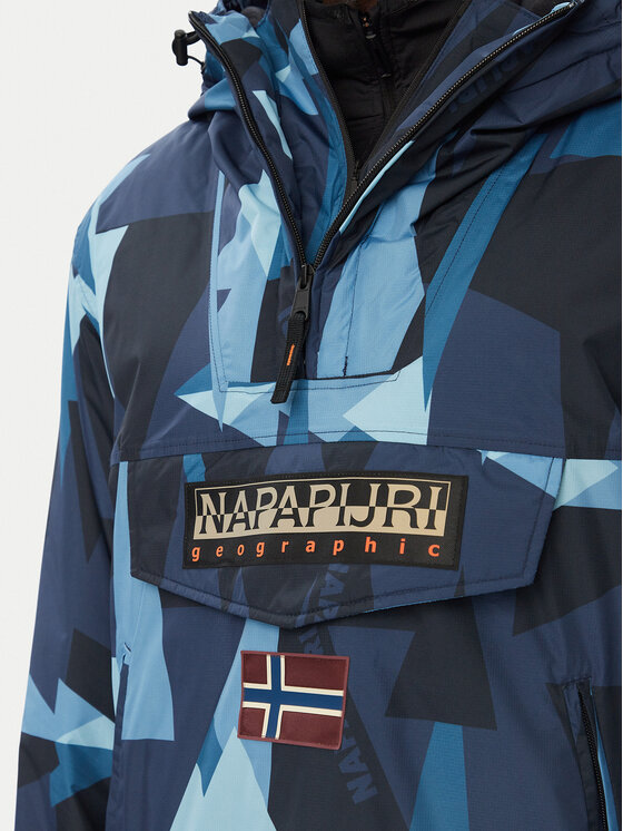 Napapijri Napapijri Kurtka anorak Rf Next Aop 1 NP0A8AHX Granatowy Regular Fit