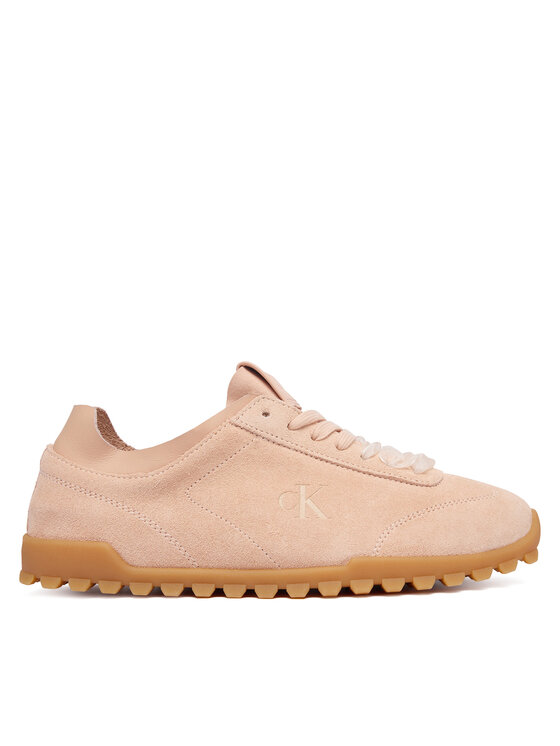 Calvin Klein Sneakers Low Profile Run Mg Sue Db Laces HW0HW03150 Roz deschis