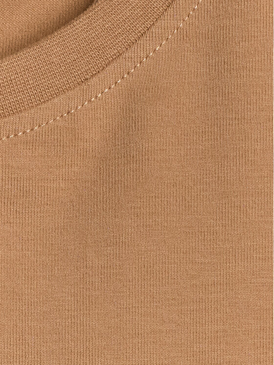 4F 4F T-Shirt ESSENTIAL 5 Brązowy jasny Slim Fit