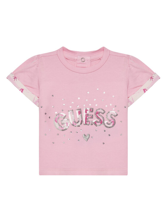 Guess Guess Набір футболка та шорти A5GG13 K6YW4 Рожевий Regular Fit