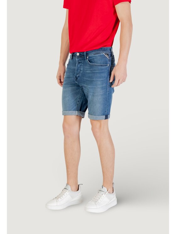 REPLAY REPLAY Kąpielówki MA981Y.000.261 C39 Niebieski Bermuda Fit