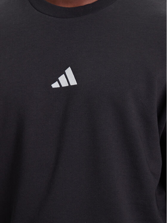 adidas adidas Majica dugih rukava Essentials 3-Stripes JE6304 Crna Regular Fit