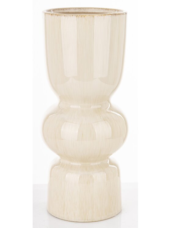 MIAhome MIAhome Wazon ceramiczny 36x15,5x15,5 cm MEZANIO - I Biały
