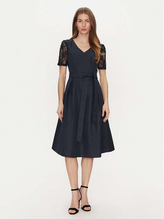 Tatuum Tatuum Kokteiļkleita Dusty T2424.198B Tumši zils Regular Fit