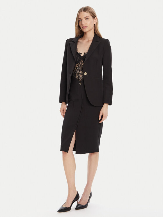 Rinascimento Rinascimento Suknja olovka CFC0125561003 Crna Slim Fit