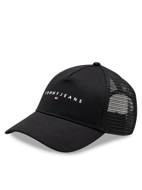 Tommy Jeans Šilterica Tjm Linear Logo Trucker Cap AM0AM12424 Crna