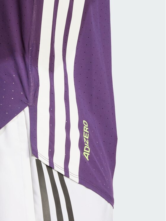adidas adidas Koszulka techniczna Adizero Running Tee Fioletowy Slim Fit