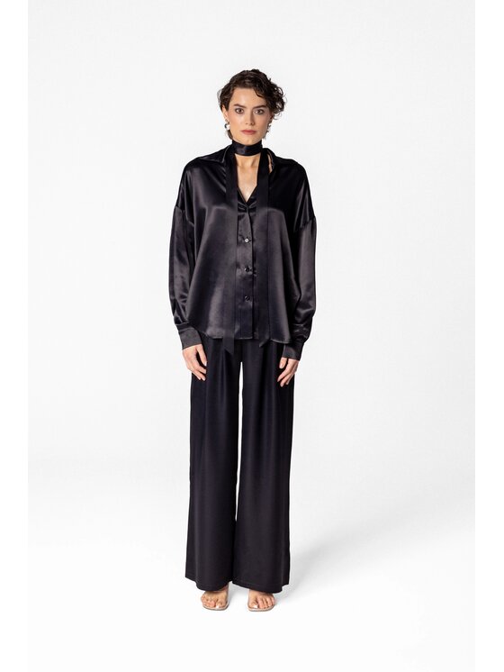 LE POSSÉ LE POSSÉ Πουκάμισο 26 Μαύρο Oversize