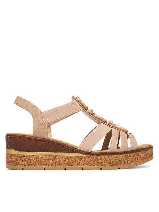 Rieker Sandali 63778-31 Beige, taglia : 42