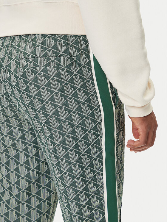 Lacoste Lacoste Spodnji del trenirke XH1440 Zelena Regular Fit