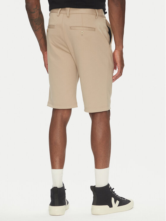 Lindbergh Lindbergh Pantalon scurți din material 30-506062 Bej Regular Fit