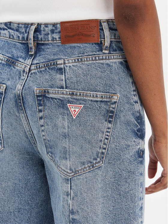 Guess Jeans Guess Jeans Džínsy W6RA1H D5M4M Modrá Wide Leg