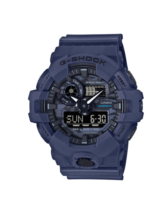 G-Shock Ročna ura GA-700CA-2AER Mornarsko modra