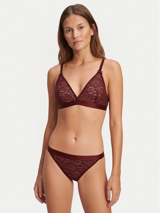 Tommy Hilfiger Tommy Hilfiger Stringi UW0UW06348 Czerwony ciemny