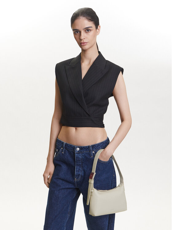 Calvin Klein Calvin Klein Torebka Hardware Handle Mini Bag K60K613027 Écru