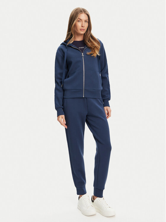 Guess Guess Teplákové kalhoty W5YB11 KBYE2 Tmavomodrá Regular Fit