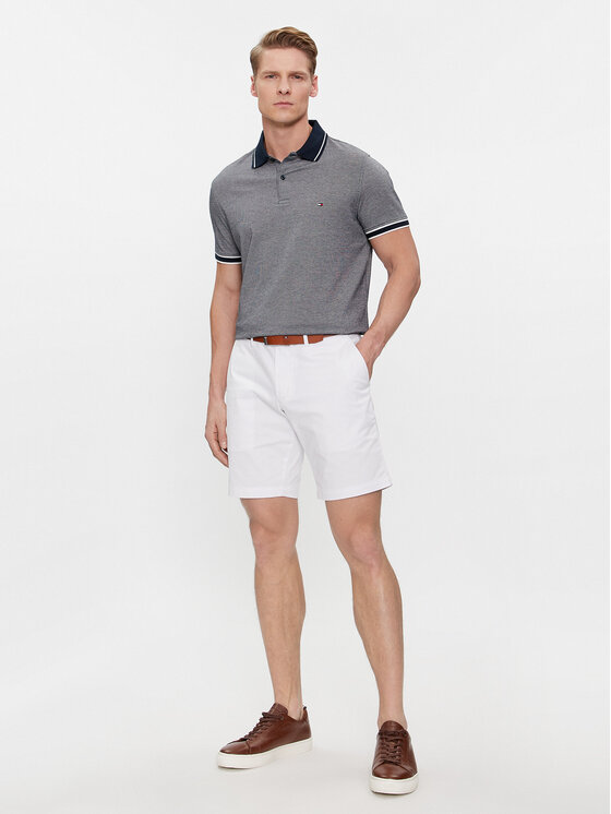 Tommy Hilfiger Tommy Hilfiger Шорти з тканини Brooklyn Short 1985 MW0MW23563 Білий Regular Fit