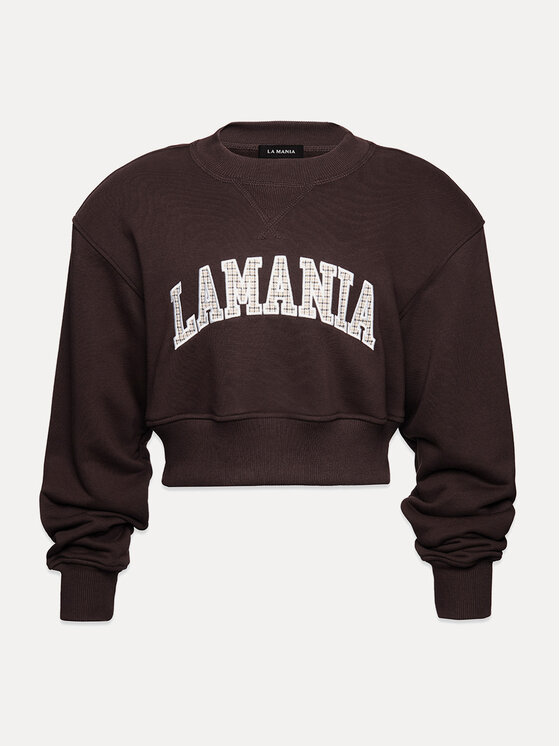 La Mania La Mania Felpa SASHA Marrone Classic Fit