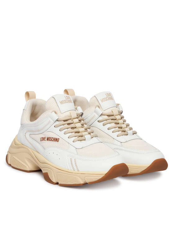 LOVE MOSCHINO LOVE MOSCHINO Sneakersy JA15426G1OIQ411A Biela