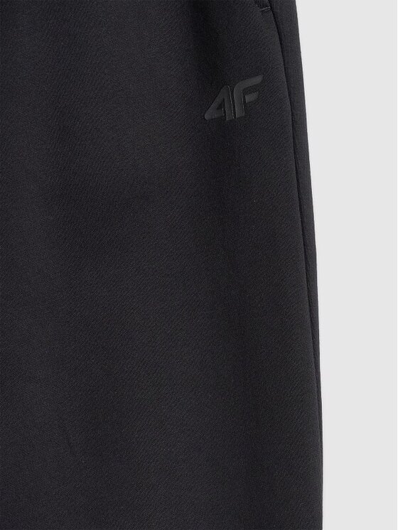 4F 4F Teplákové nohavice 4FWMM00TTROM1140-20S Čierna Regular Fit