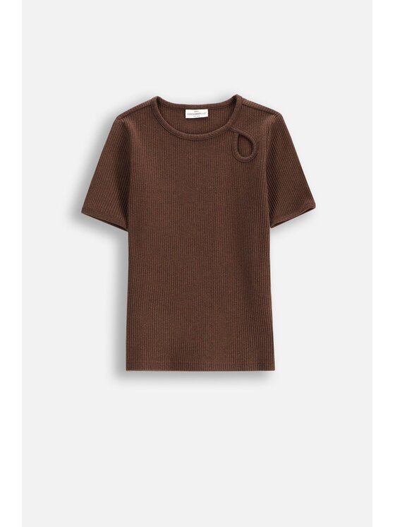 Coccodrillo Coccodrillo T-Shirt WC5143202NGJ-018 Brązowy Regular Fit