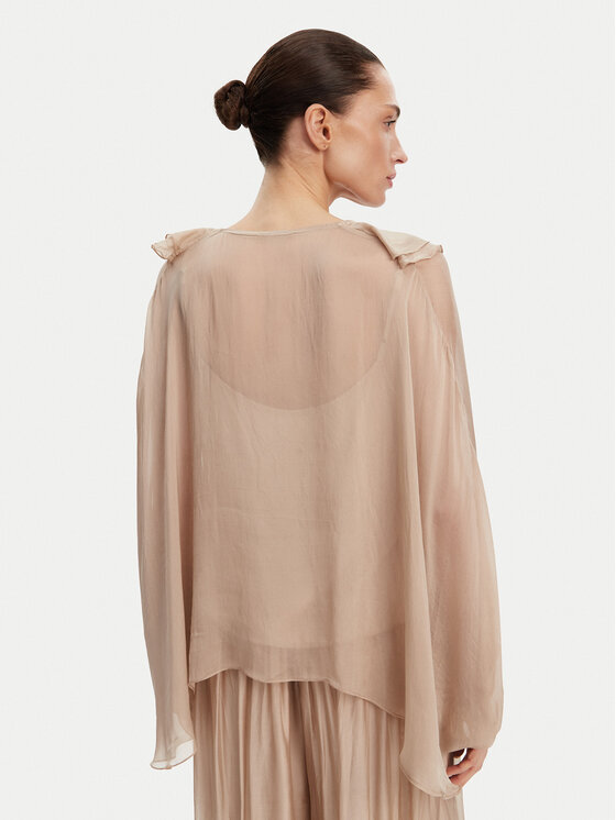 ViCOLO ViCOLO Bluza TD0019 Bež Oversize